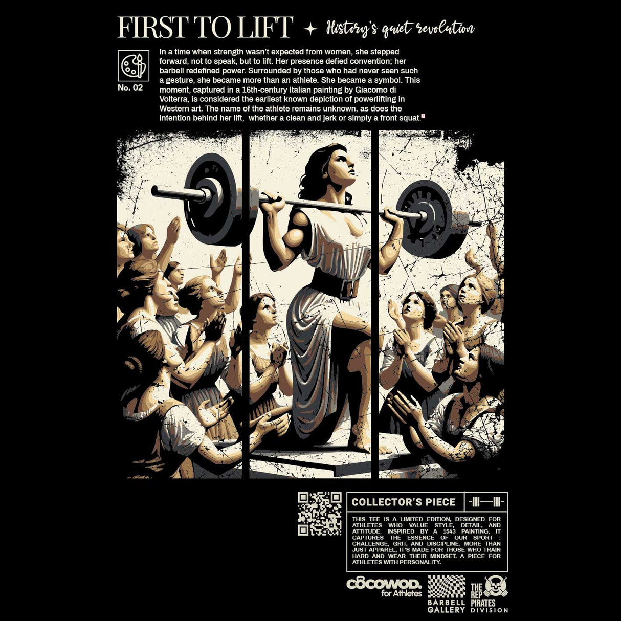 Cocowod ropa crosstraining Camiseta Mujer modelo First To Lift | Oversized