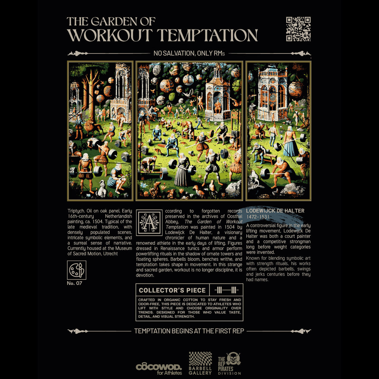 Cocowod ropa crosstraining Camiseta Unisex modelo Temptation | Oversized