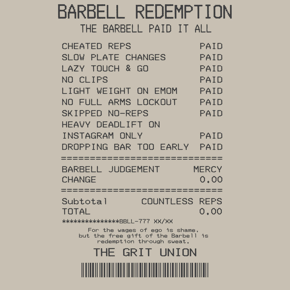 Cocowod ropa crosstraining Camiseta Unisex modelo Ticket | Oversized