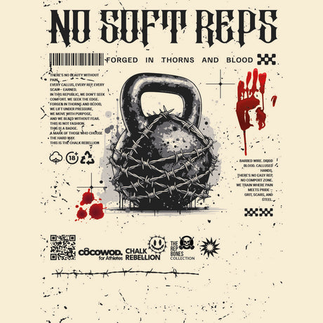 Cocowod ropa crosstraining Camiseta Hombre modelo No Soft Reps | T-Shirt