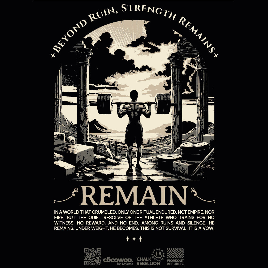 Cocowod ropa crosstraining Camiseta Hombre modelo Remain | T-Shirt