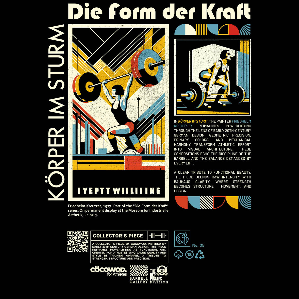 Cocowod ropa crosstraining Camiseta Mujer modelo Bauhaus | Oversized