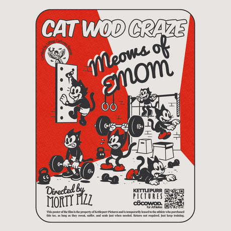 Cocowod ropa crosstraining Camiseta Mujer modelo Cat Wod Craze | Cropped Tee