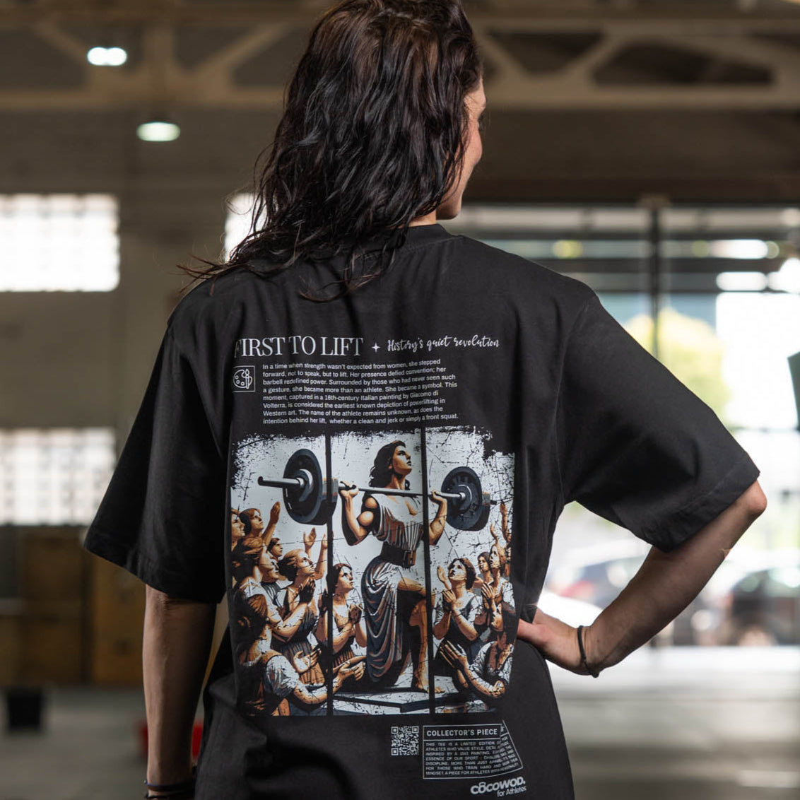 Cocowod ropa crosstraining Camiseta Mujer modelo First To Lift | Oversized