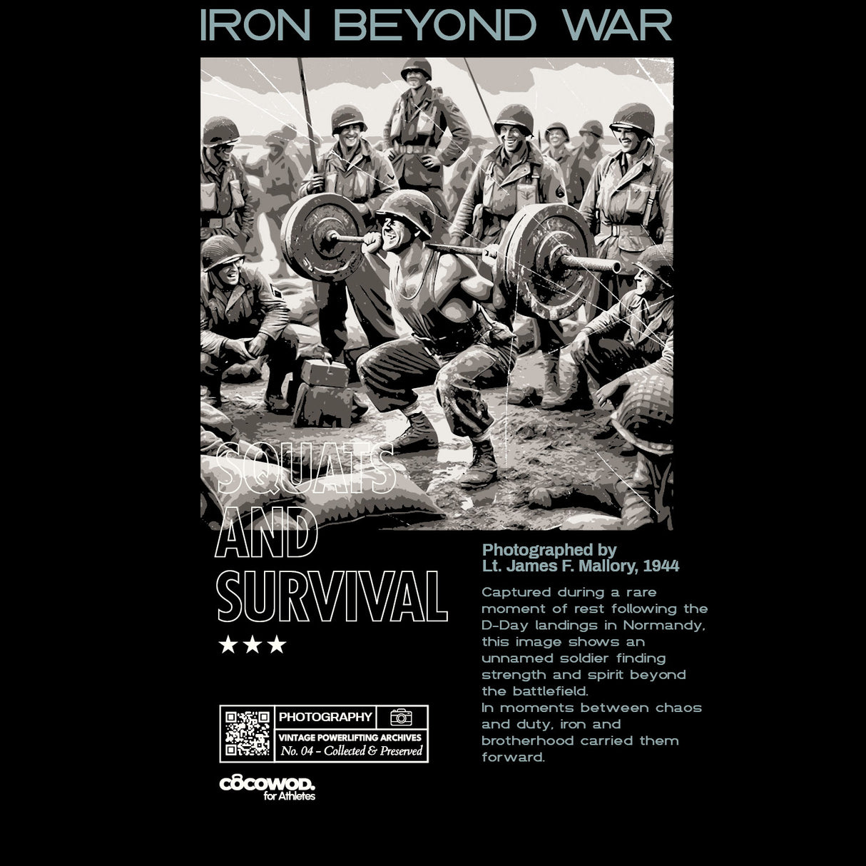 Cocowod ropa crosstraining Camiseta Unisex modelo Iron Beyond War | Oversized