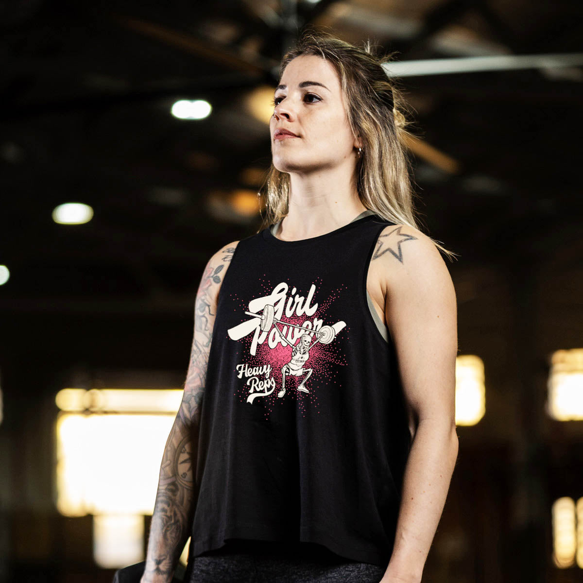 Girl Power Crop Top XS Black - Main Image