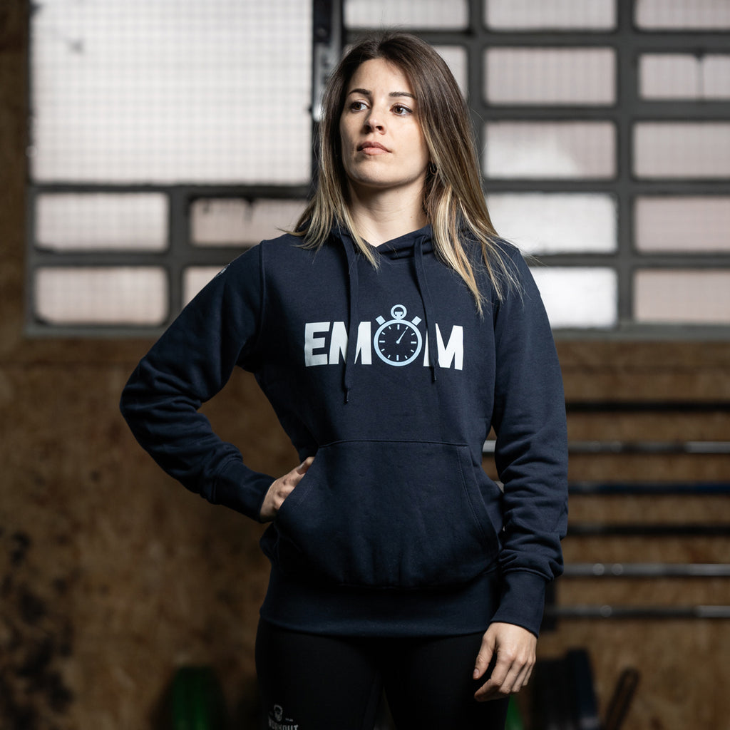 sudadera hoodie capucha cremallera oversized mujer algodón crosstraining ropa cocowod atleta